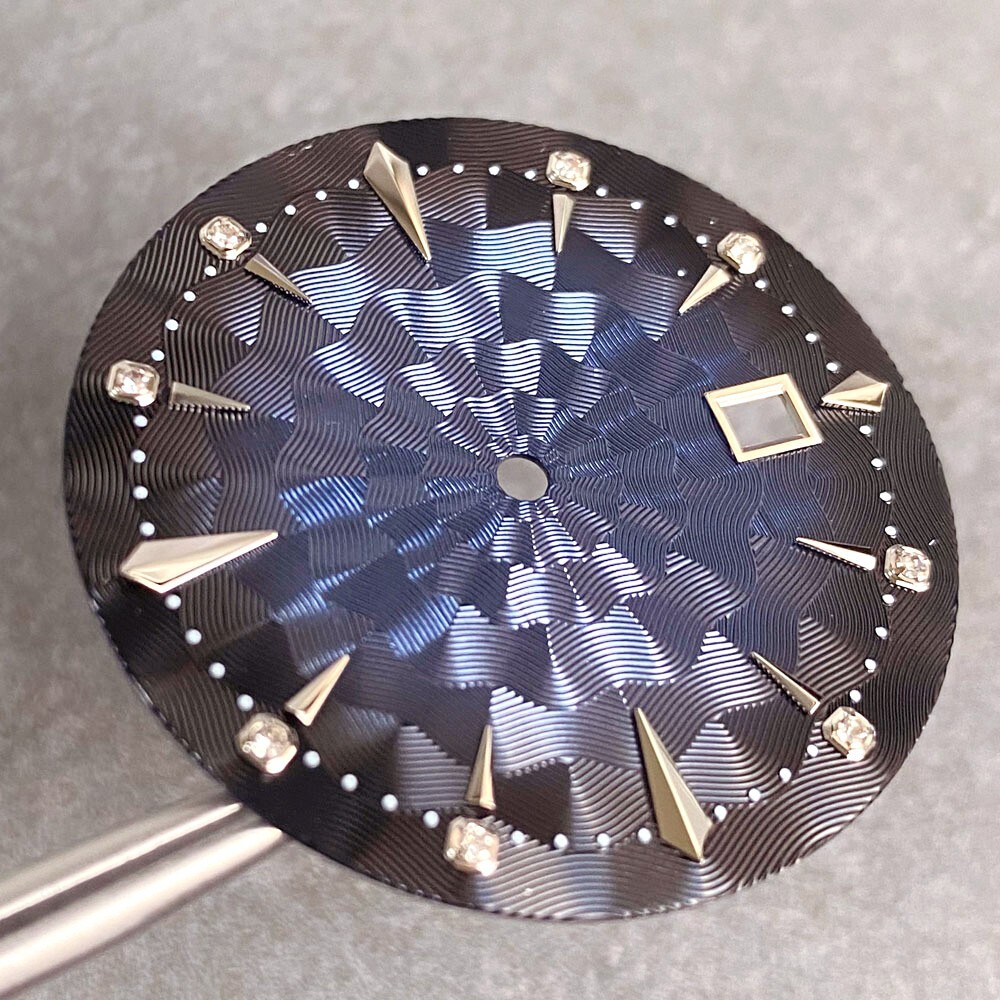 2024 MOD Fashion Diamonds Dials 35mm Sunburst For NH35A NH36A Automatic Movement