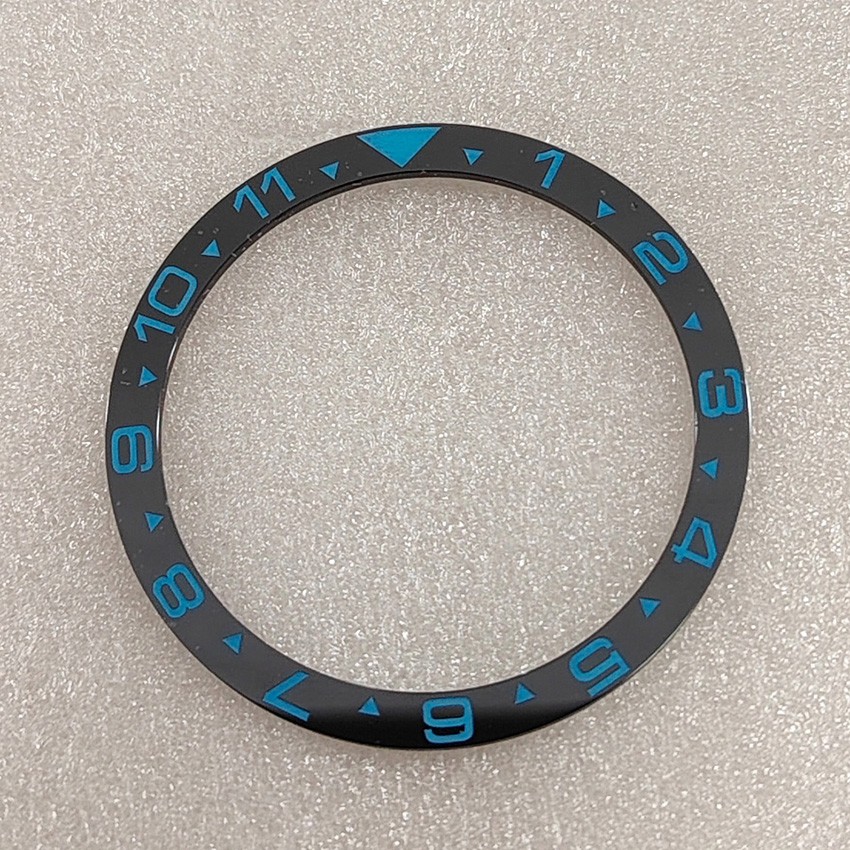 SUB Watch Numbers Circle 38mm&31.5mm Flat Ceramic Bezel Insert Watch Ring Cover