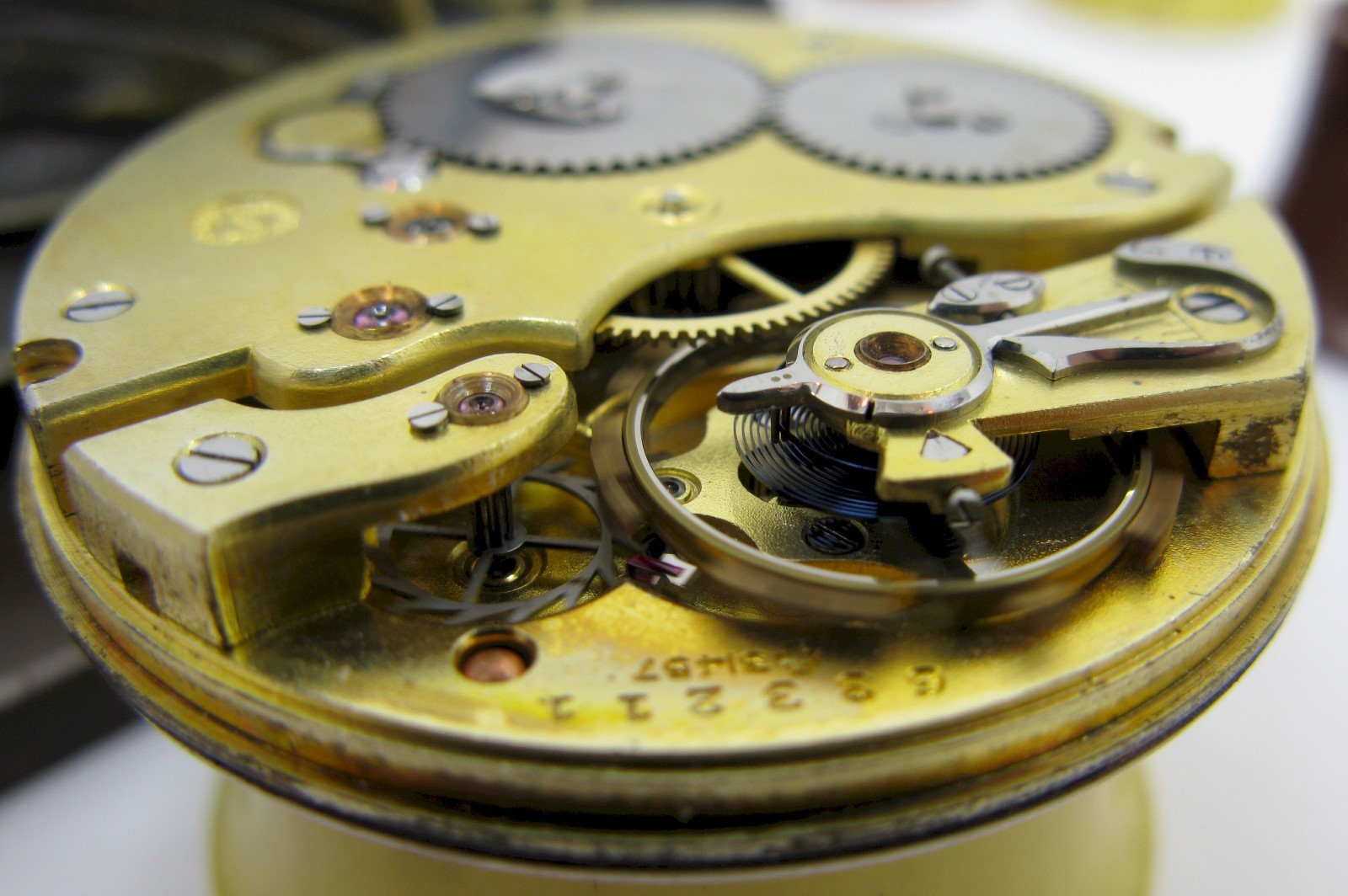 IWC 52 16 jewels pocket watch movement & dial for part … diameter 43.1 mm OF