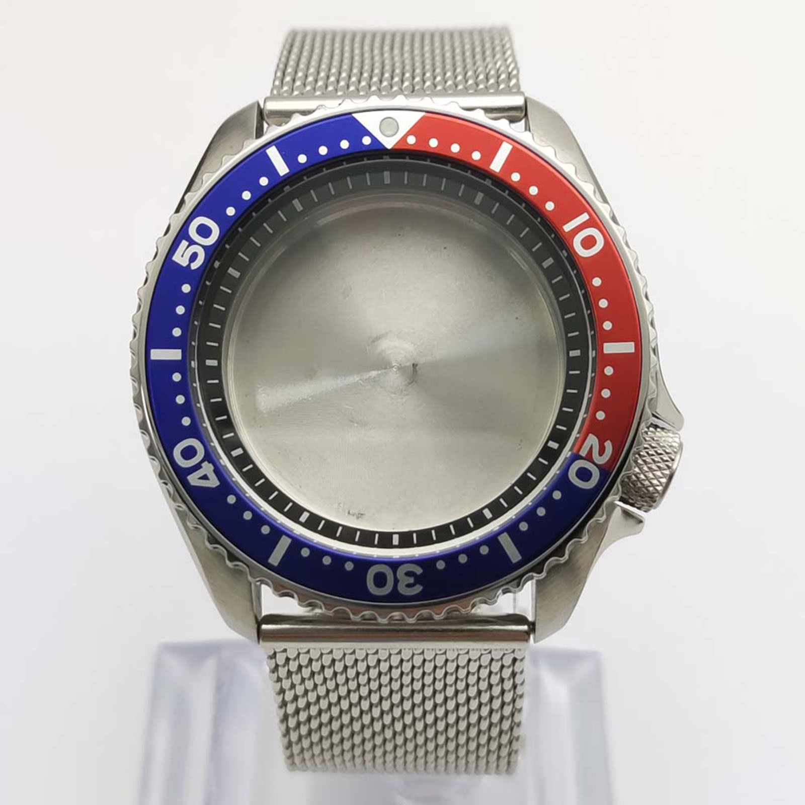 42MM Stainless Steel Watch Case Ceramic Bezel Watch Strap for NH35/NH36 Movement