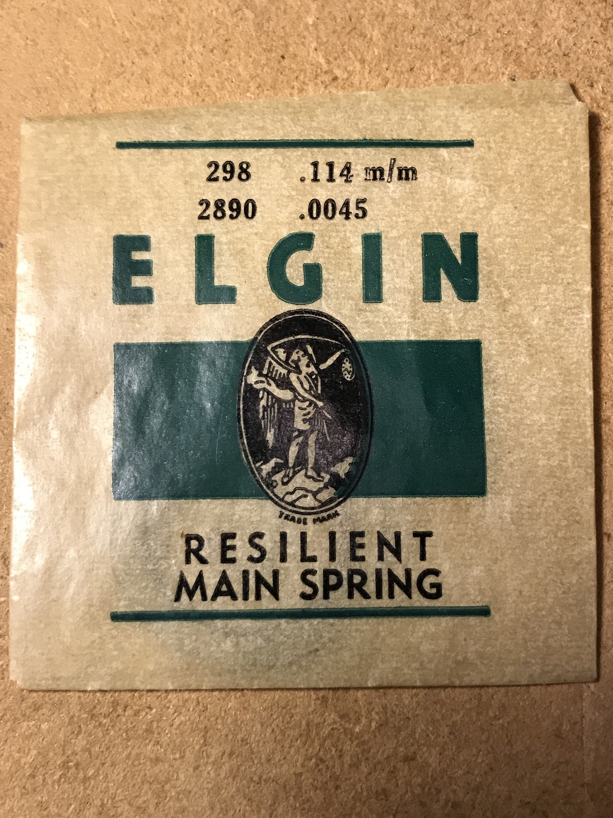 Elgin Factory Mainspring for 5/0s & 6/0s No. 2890 – Steel