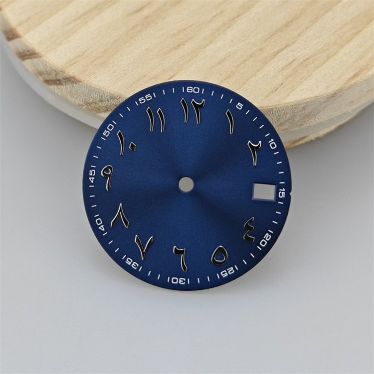 28.5mm Arabic Numeral Watch Dial BGW9 Luminous Fit NH35 NH36