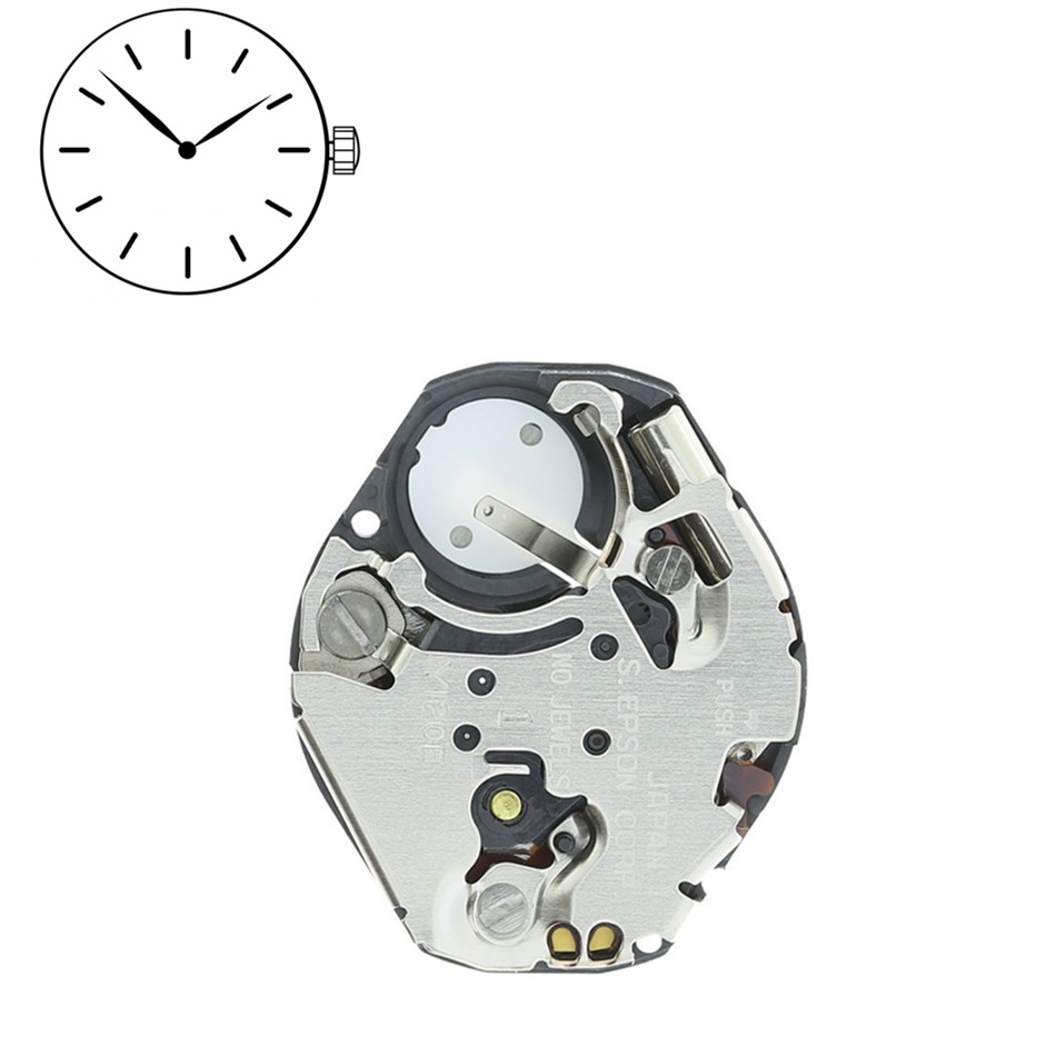 2 Hands Quartz Watch Movement For Epson Y120E/Y120 Watch Replacement