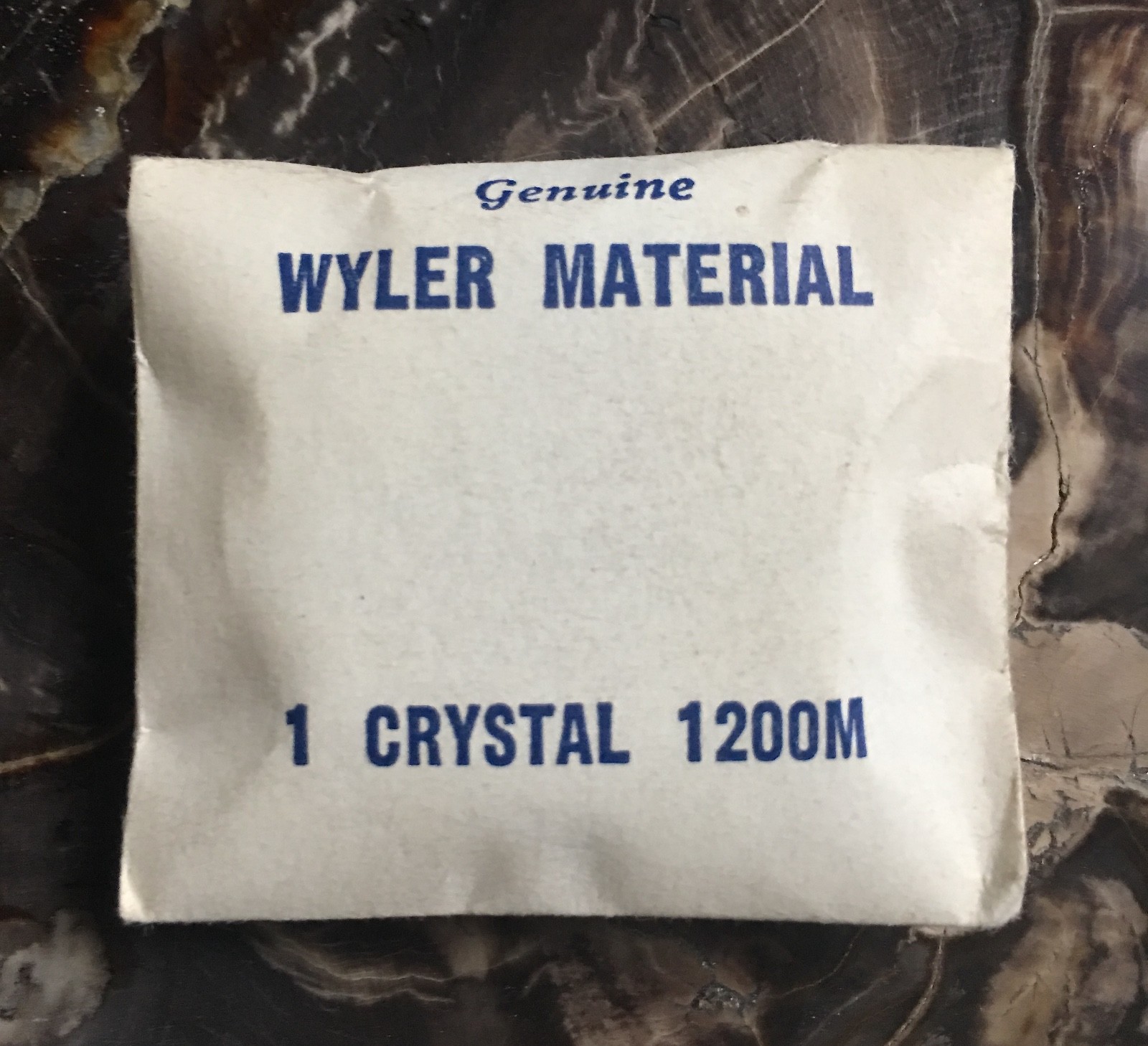 Original vintage Wyler 1200M divers watch crystal 30.5mm with date 1960s NOS