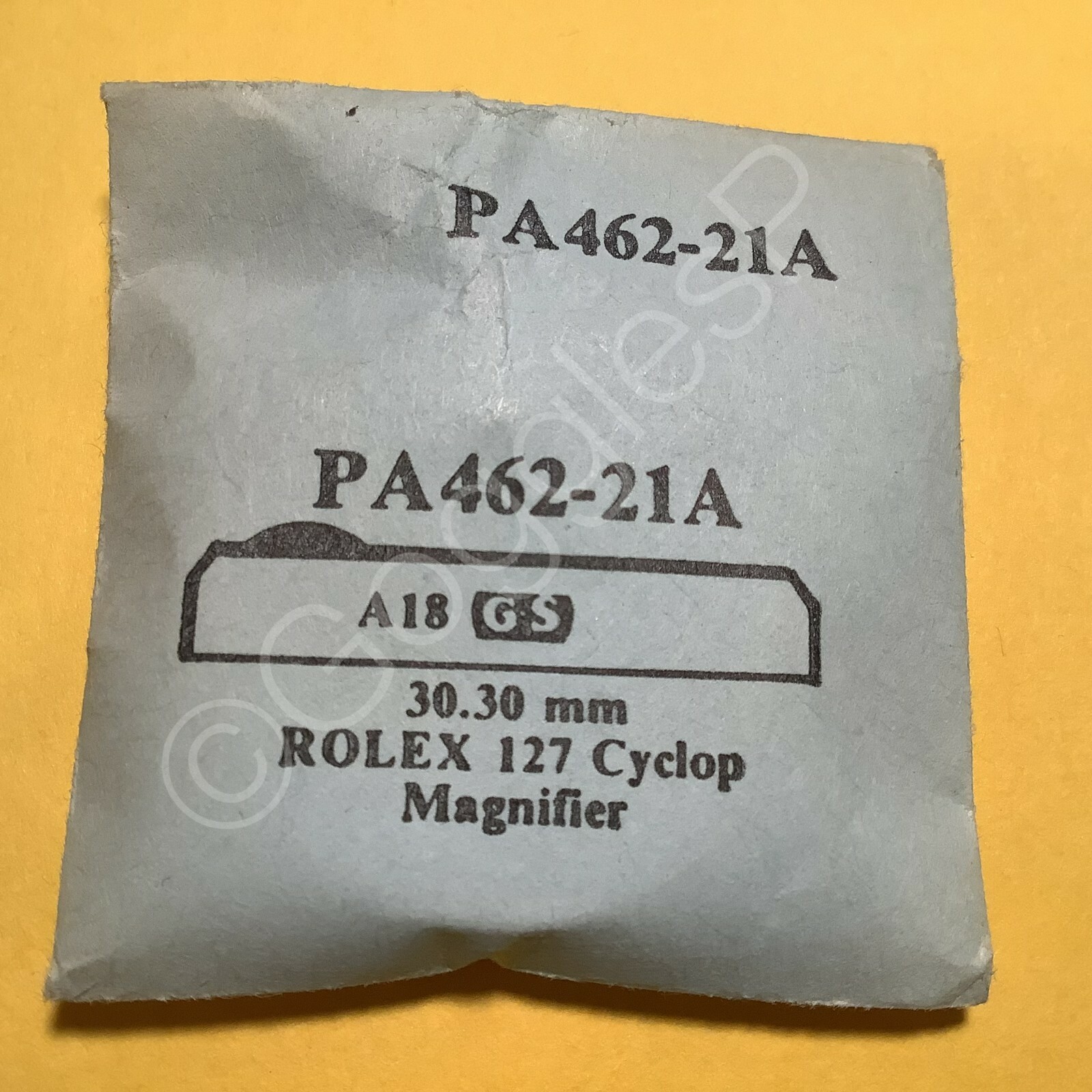 GS Round Replacement Crystals (PA Series) for Rolex Watches – NOS