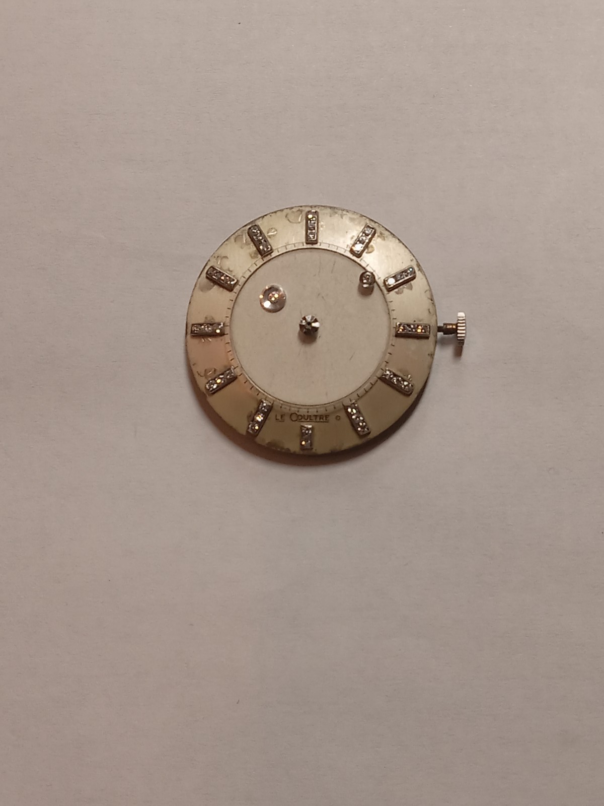 jaeger lecoultre W.movement Mystery Dial With Diamonds Real White Natyral Mens