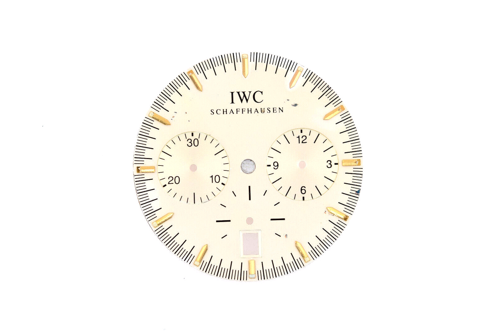 IWC GST Chronograph 3727 Silver Watch Dial 27mm (ZB916)