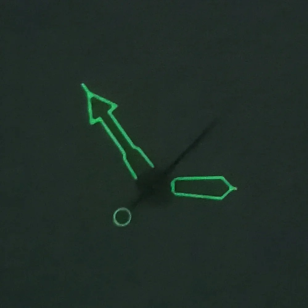 Green Luminous Watch Hands Skeleton White For NH35 NH36 Hand Replacement