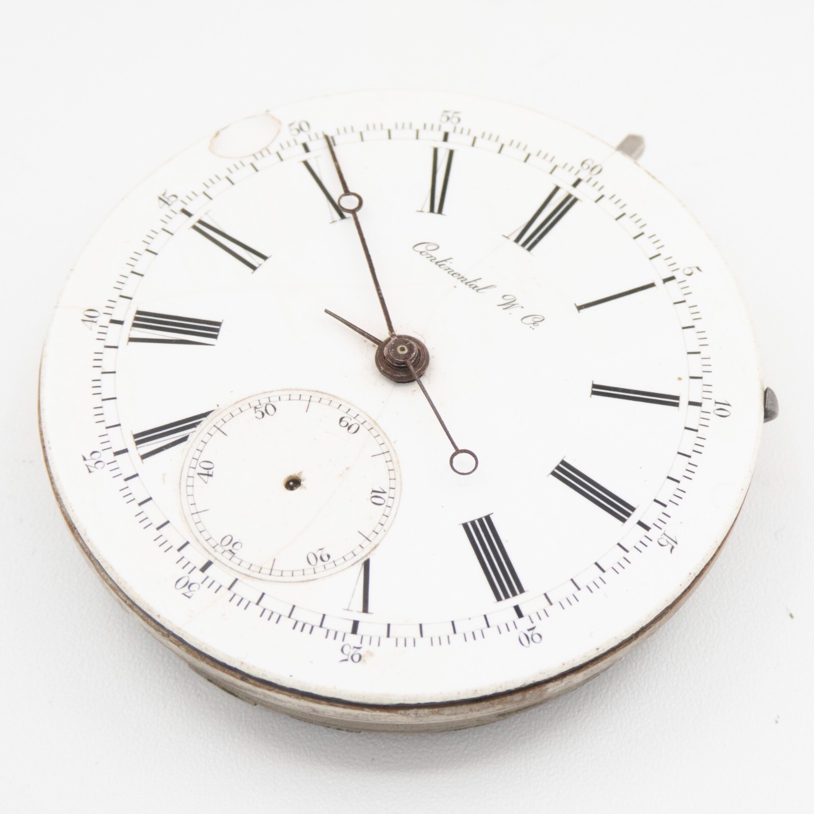 Continental 45.8 x 12.2 mm Lever-Set Chronograph Antique Pocket Watch Movement