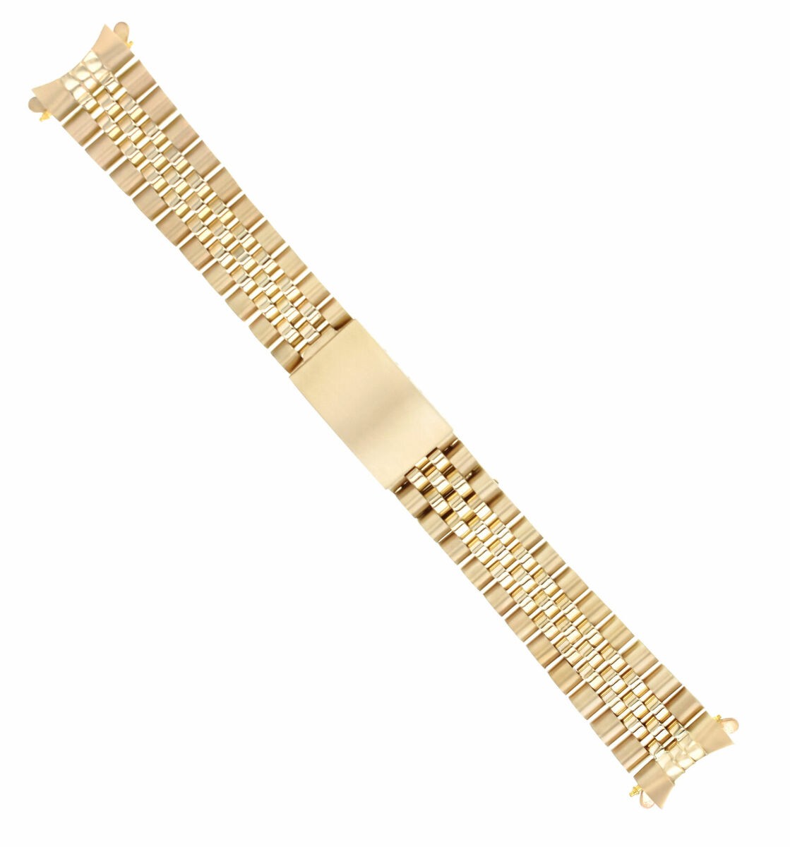 MENS 19MM 14K YELLOW GOLD JUBILEE WATCH BAND FOR ROLEX DATE 15037, 15038, 15238