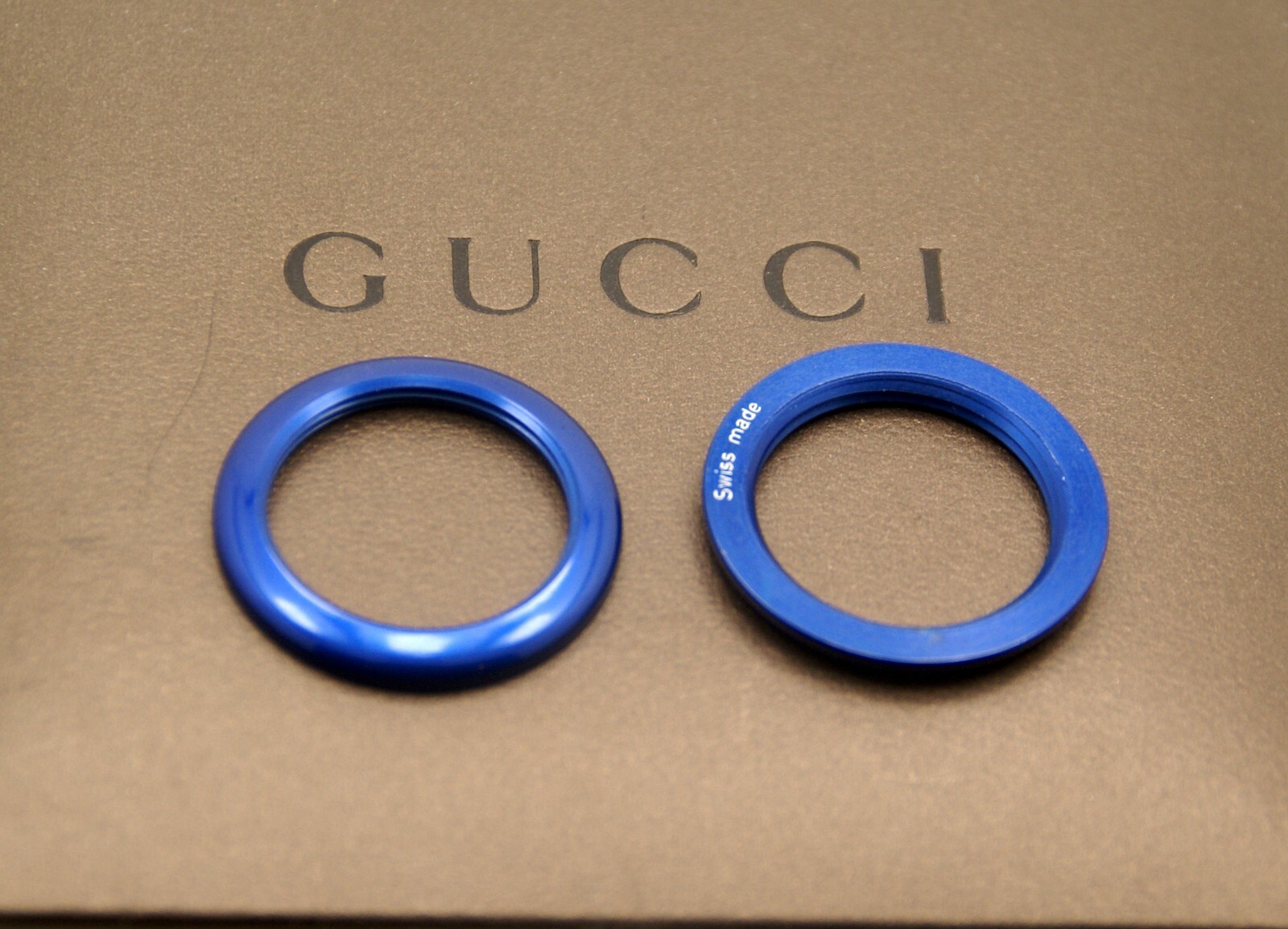 New Gucci Metal Bezel – Sapphire Blue – for 1100, 1200 and 11/12.2 Watches