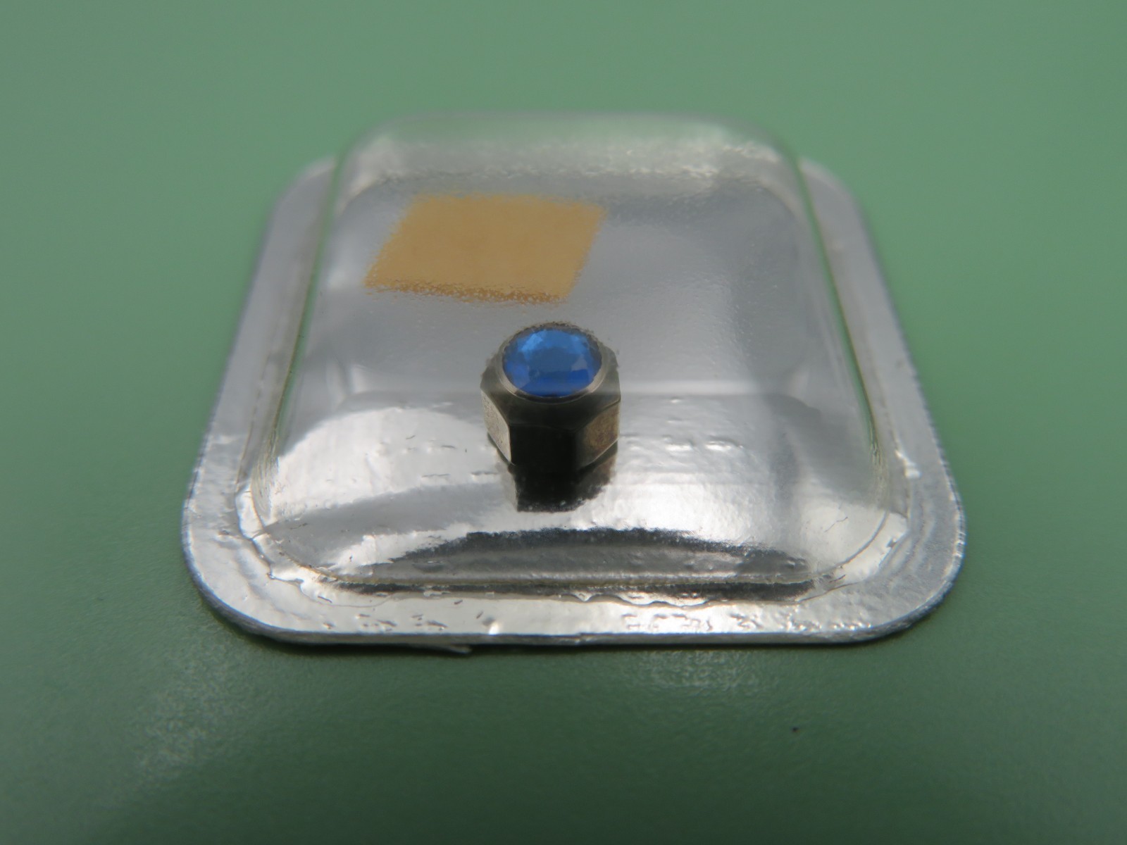 Cartier Santos PM Steel Crown Blue Cabochon 622 99053 VC070187 NOS Genuine Part