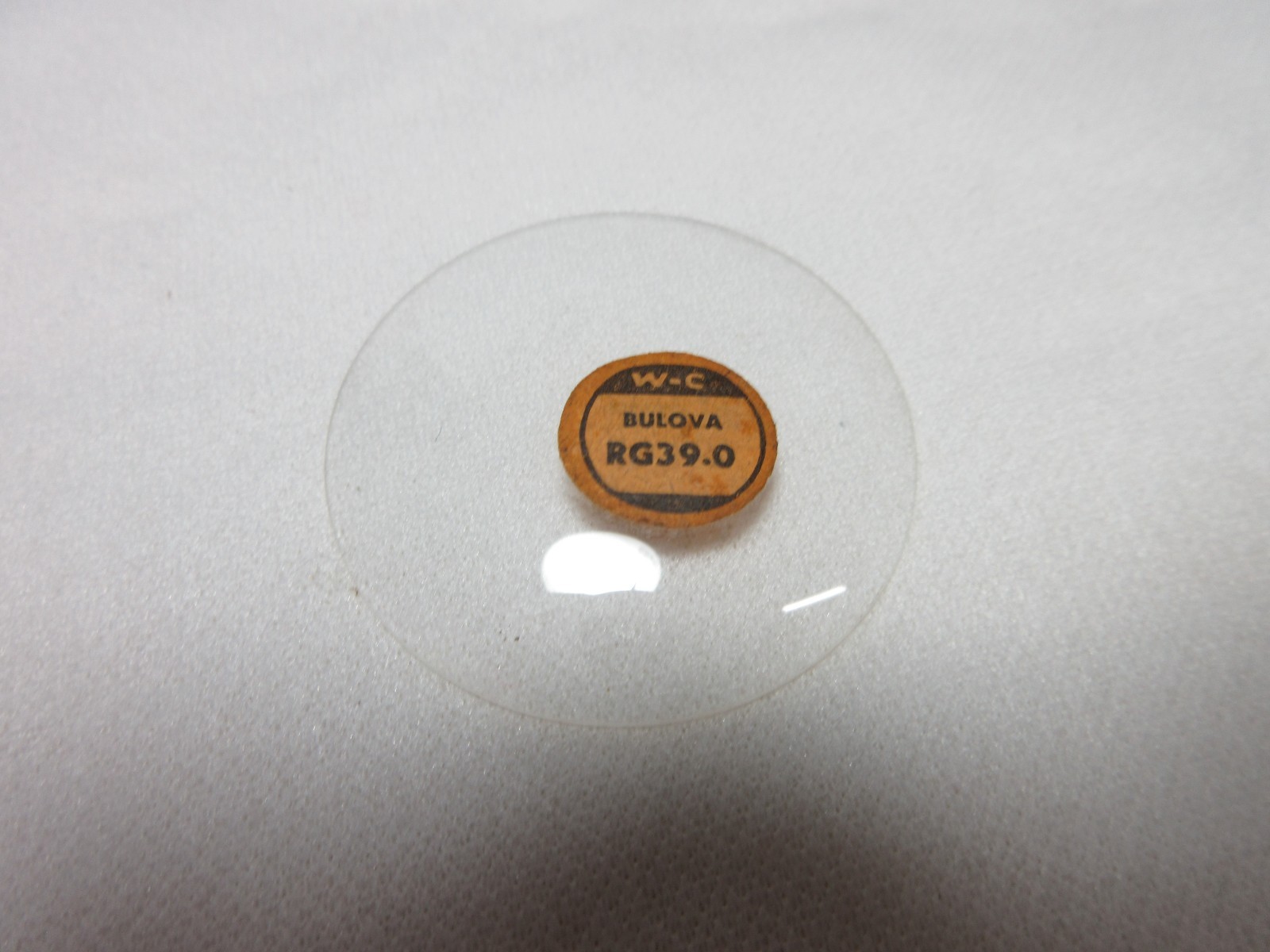 WC BULOVA ROUND GLASS WATCH CRYSTAL RG39.0 REPLACEMENT REPAIR PART #919