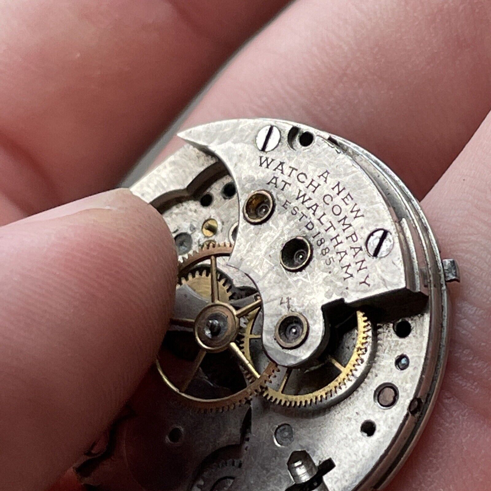 Vintage Waltham Watch Co. Face And Movement