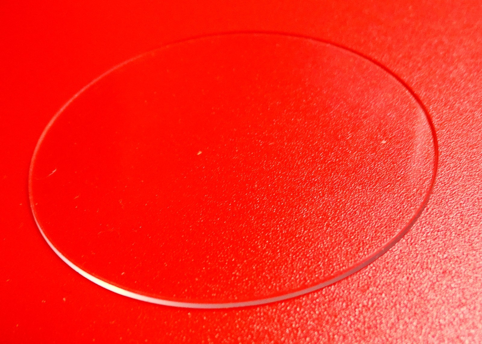 Flat Watch Glass Savonnette Ø 50 Mm Thickness 0.79 Mm Beveled Edge Acrylic