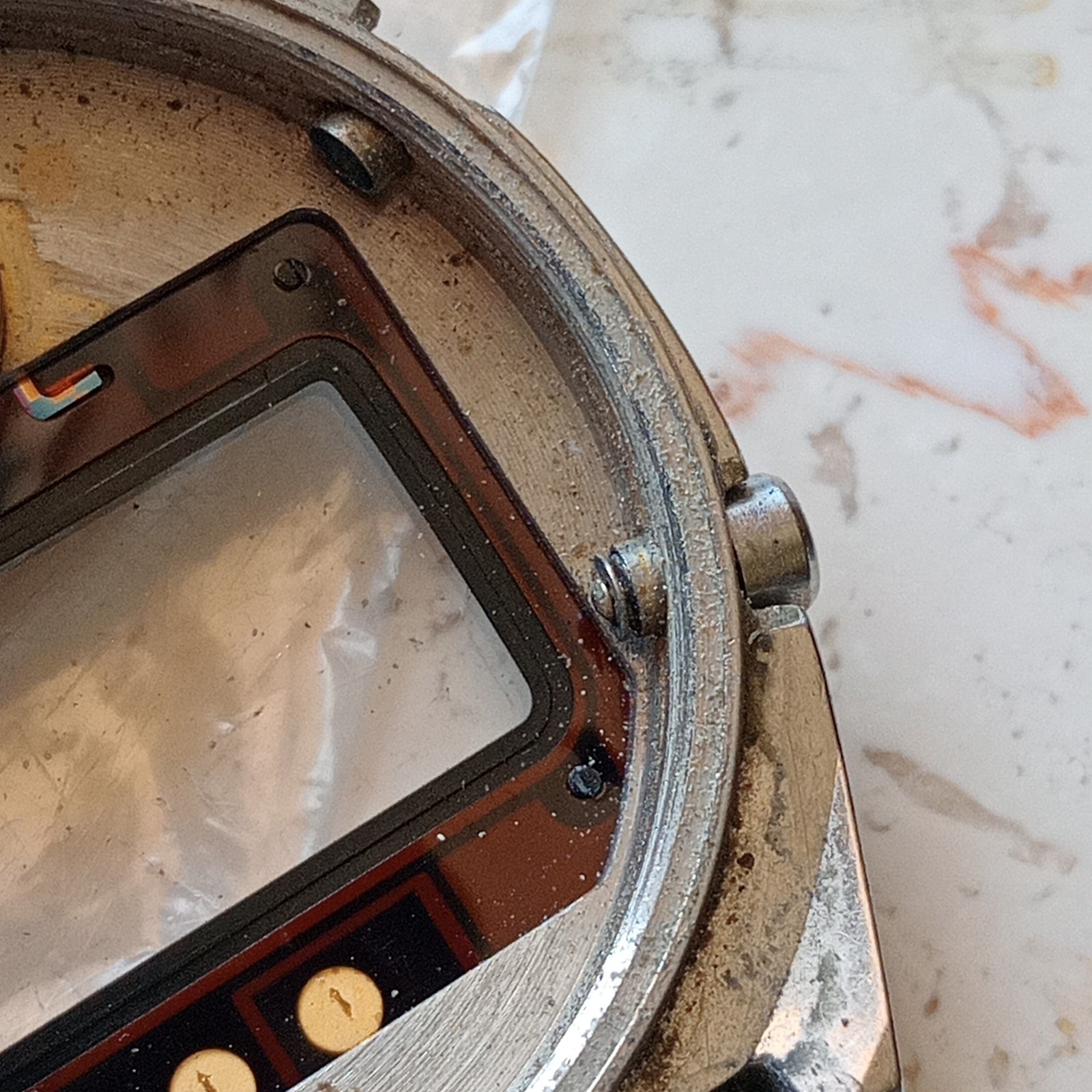 Seiko ref. A156-5000 Vintage USED Steel Case, Cases, Buttons