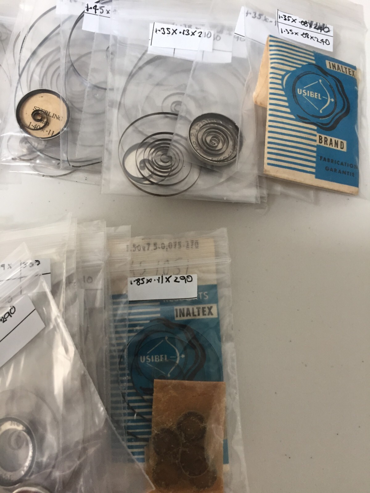 Pocket & Wrist Watch Mainspring Vintage British Made Various Sizes Hook End