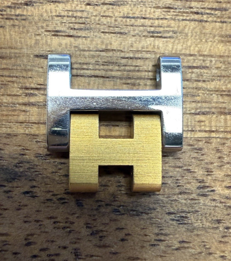 HERMES Clipper 12mm Authentic Link Watch Band Bracelet Parts