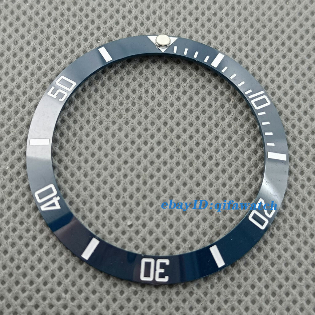 38mm Navy blue ceramic watch bezel insert for 40mm automatic watches