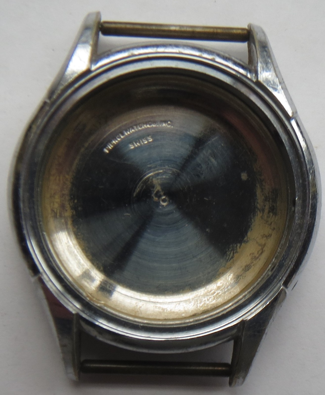 Pierce chronograph mens wristwatch nickel chromiun case 37 mm. in diameter