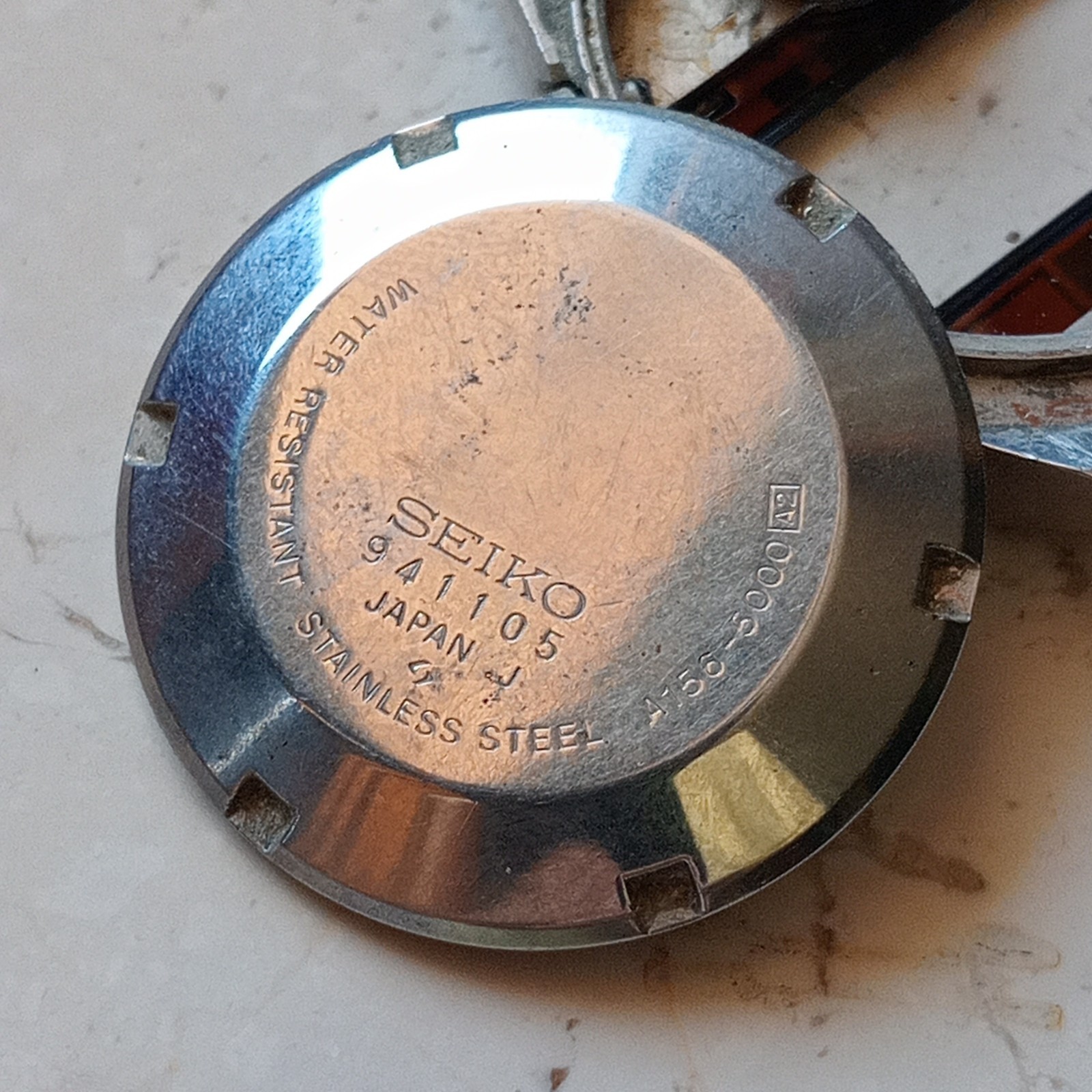 Seiko ref. A156-5000 Vintage USED Steel Case, Cases, Buttons