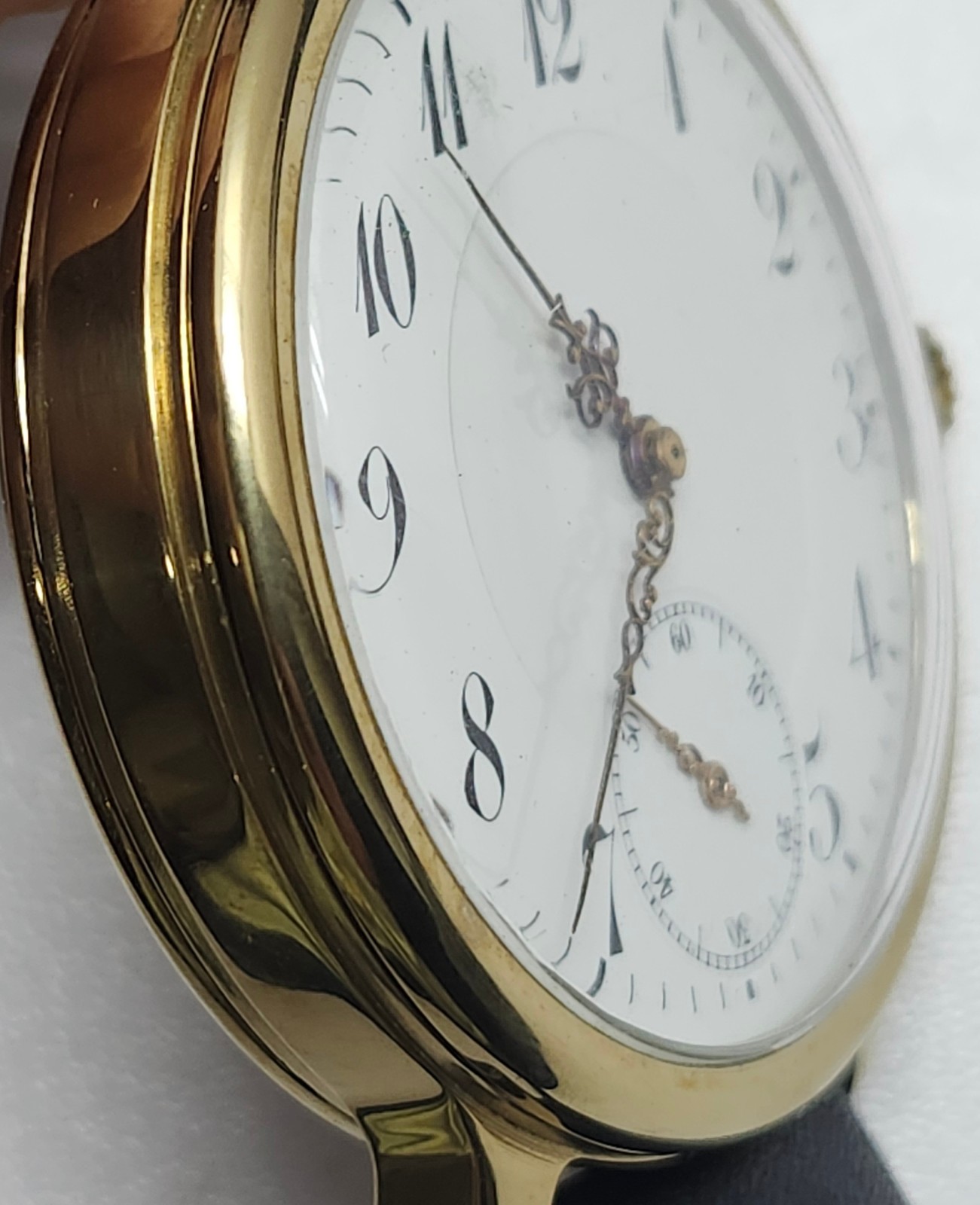 Working Marriage Wristwatch – Enamel Dial -Filigree Hands – 50mm