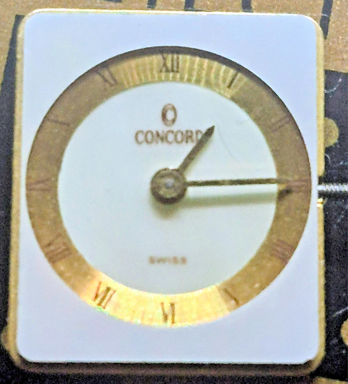 Concord Striking MOP Dial Movement Hands Stem Crown E03.001 Perfect Working Cond