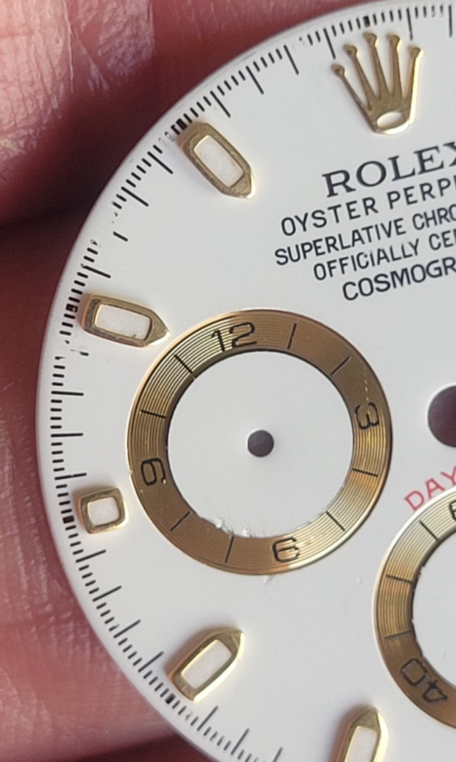 Rolex 100% Genuine Beautiful White Daytona dial for 116523, 116503, 116508, Etc.