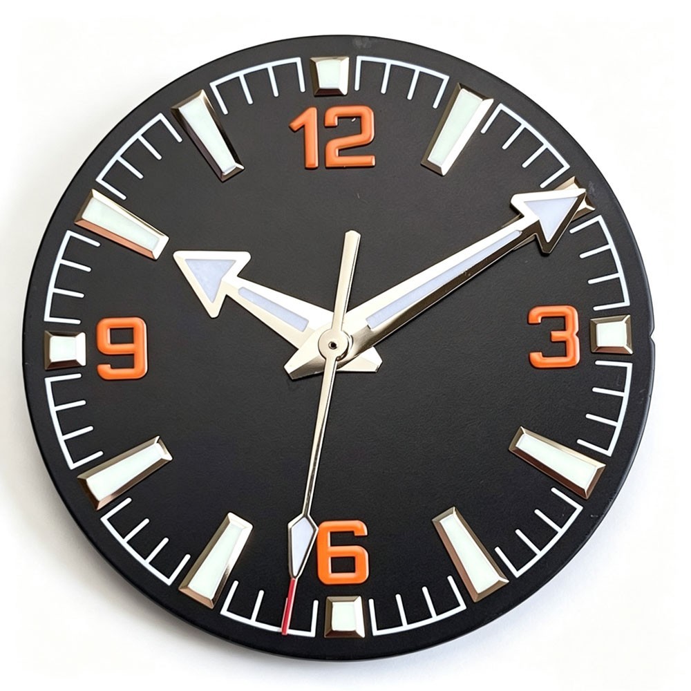 29mm Black Grey Orange Watch Dial fit NH35 NH36 Miyota8215 ETA 2824 PT5000 SW200