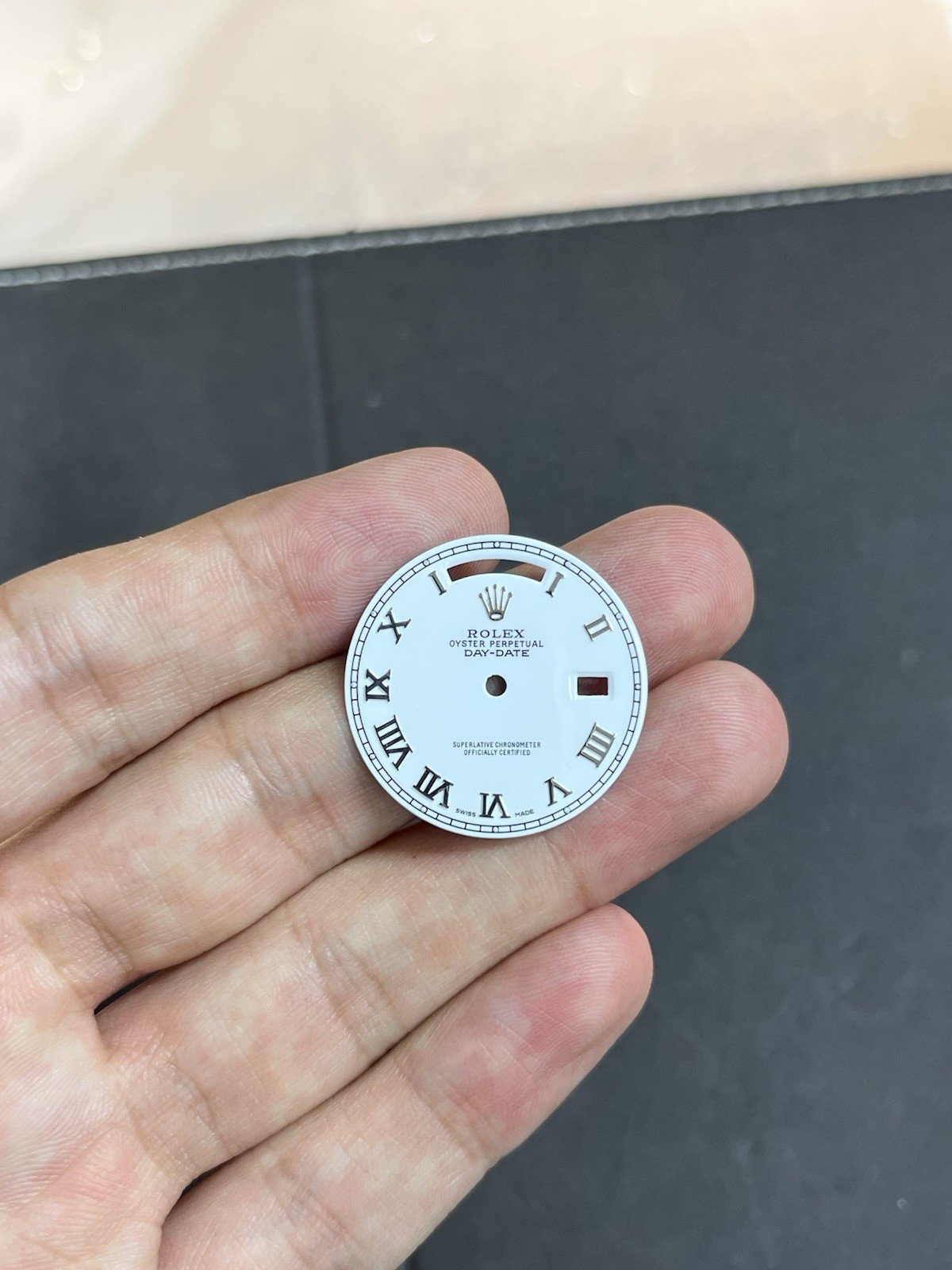 Rolex President 36mm White Glossy Roman Dial