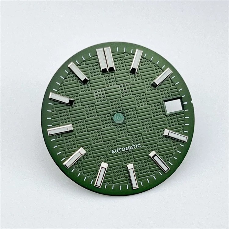 28.5mm Grid Dial No Logo 3H Date Fit Automatic Movement Mod