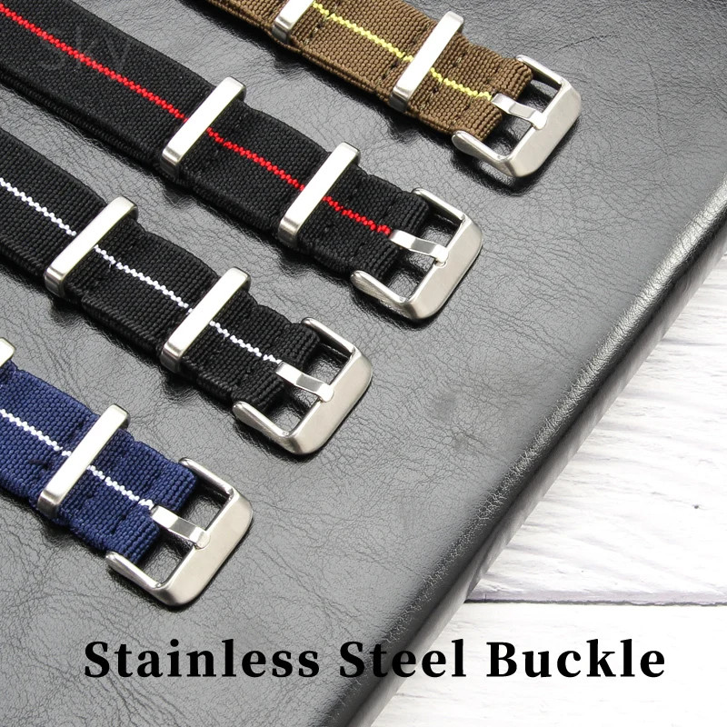 60’S French Army Watch Strap for Nylon Watchband for Rolex Seiko Tudor Rolex Bla