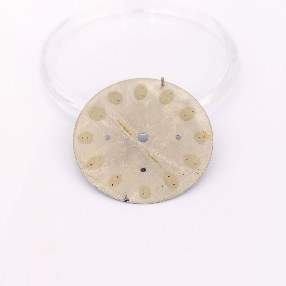Watch Dial 29.5mm Green Luminous For Seiko VK63 Quartz Meteorite pattern Dials