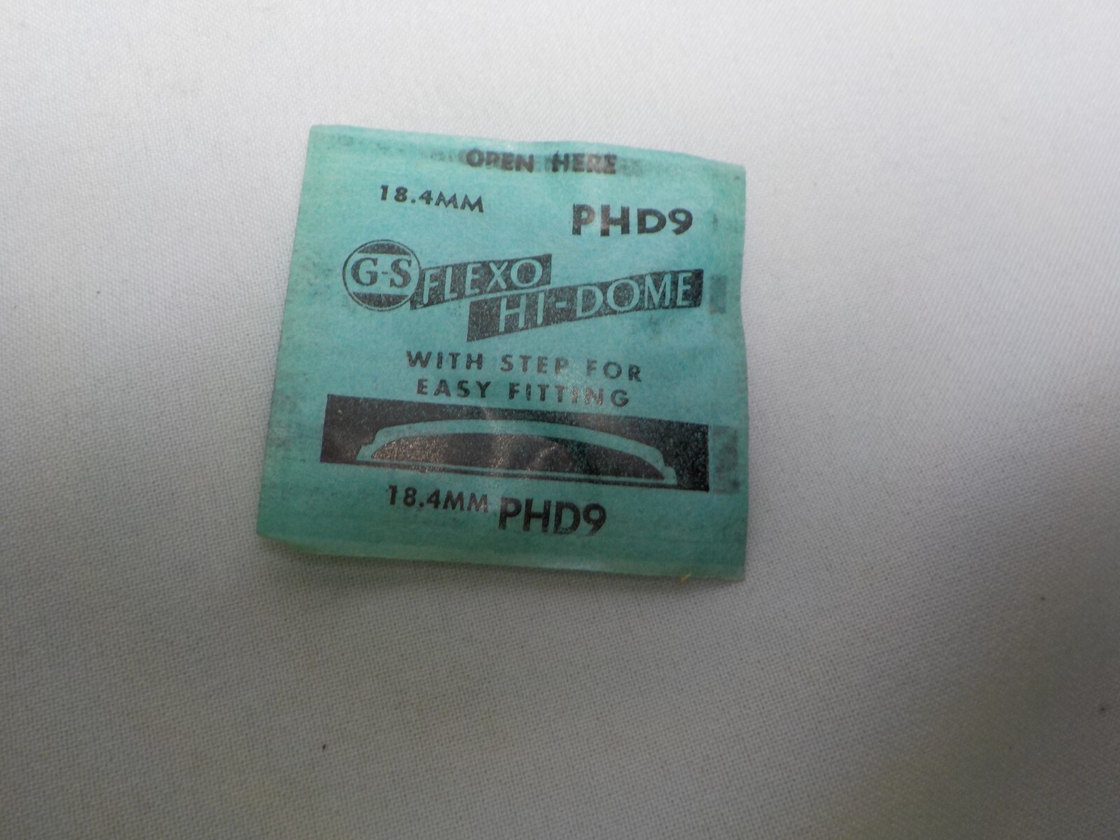 GS FLEXO HI DOME WATCH CRYSTAL REPLACEMENT PART 18.4 MM WATCHMAKER PHD9 #106