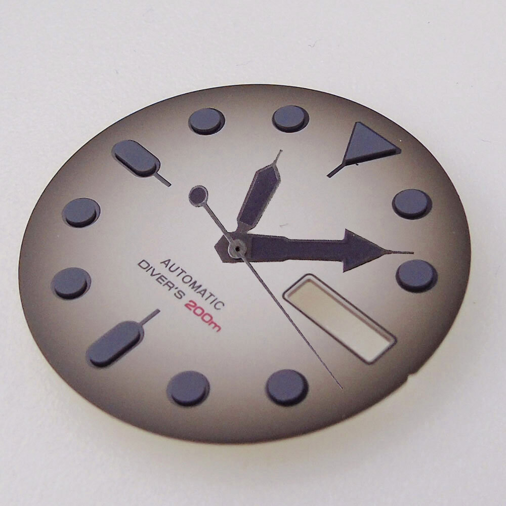 29mm Grey/Black Sterile Watch Dial Fit NH36 NH36A Automatic Movement Watch Parts