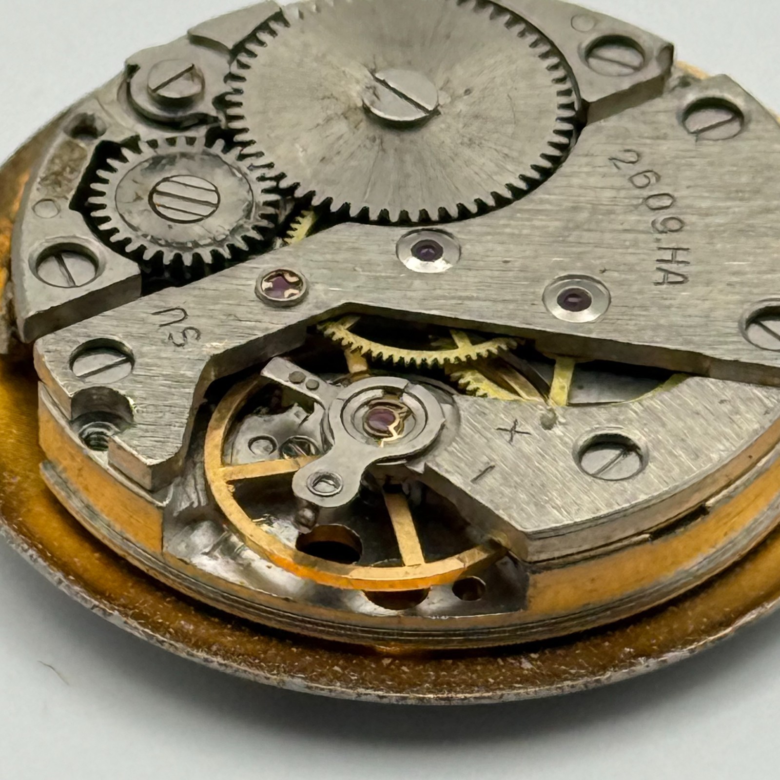 Poljot 2609.HA Watch Movement Sekonda 19 Jewels USSR Manual Vintage Parts 26.5mm
