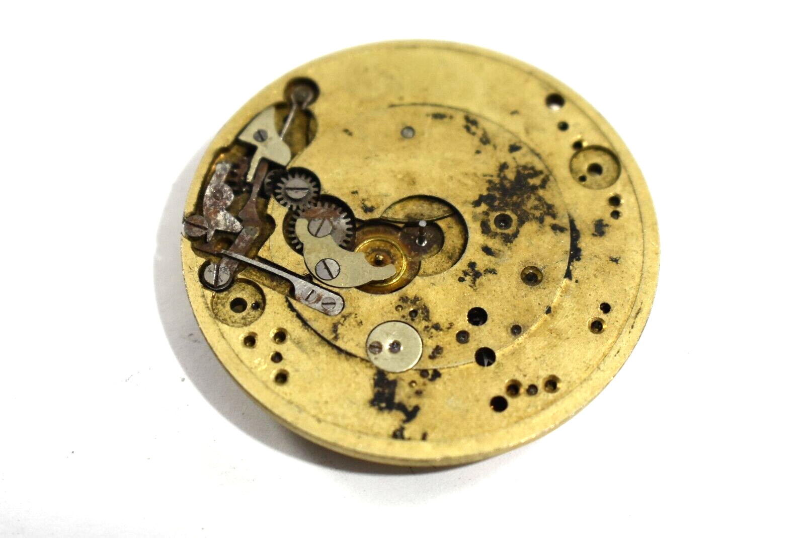 Vintage UH Union Horlogere? 42.65mm Pocket Watch Movement lot.rj