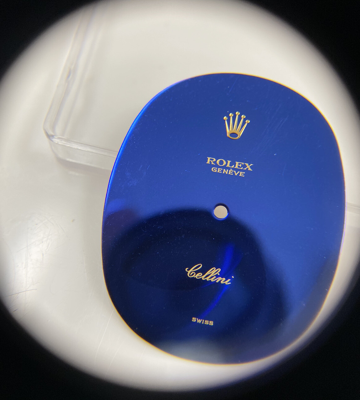 Original Rolex Geneve Cellini Ref. 3729 Cal. 1601 Pocket Watch Blue Dial