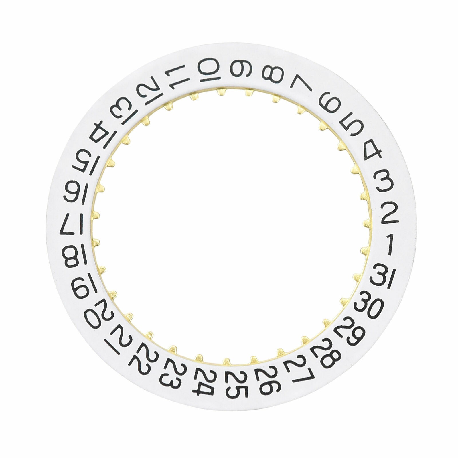 DATE CALENDAR DISC FOR MOVEMENT ETA 2893-2, 2892-A2/W WATCH WHITE