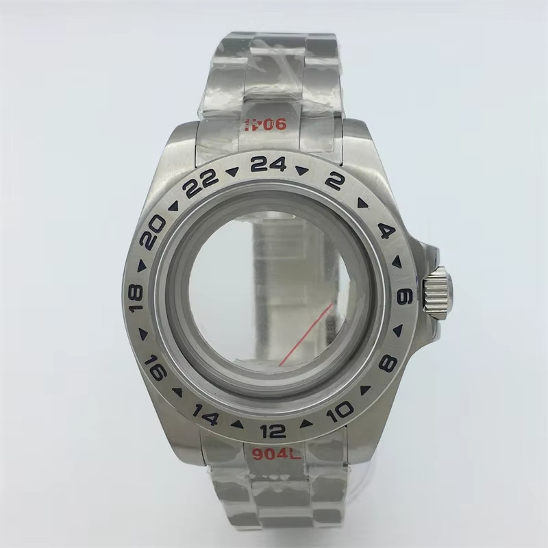 40Mm /43Mm Explore 2 Case Solid Bezel Sapphire Glass Fit NH34 NH35 NH36 ETA2824