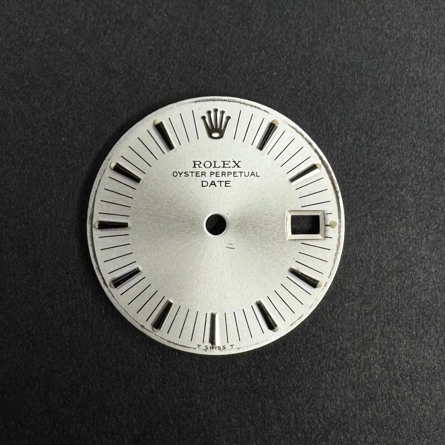 AUTHENTIC ROLEX LADIES 26MM DATE SILVER WHITE GOLD INDEX DIAL 69179