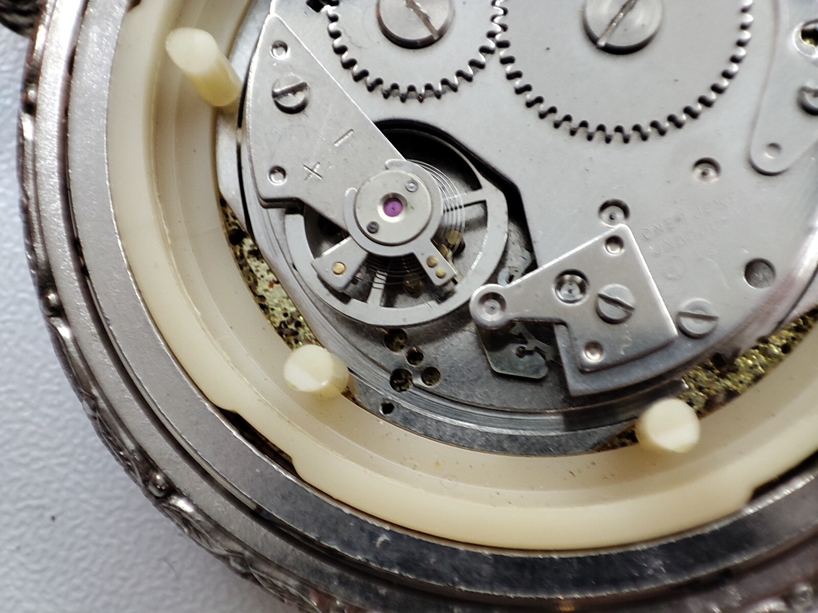 plowing horses working in the field pocket Watch 420 movement 48.7 mm for parts