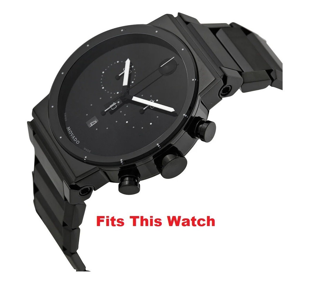 Movado Sapphire Black Synergy Mens Watch Quarter Band 060680
