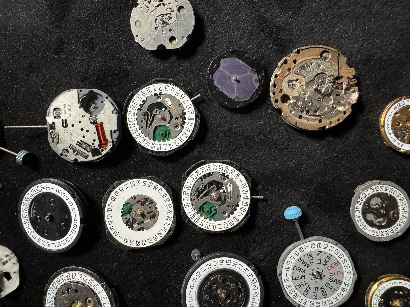 Large Lot Watch Movement Parts Quartz Mechanical For Repair Craft Steampunk