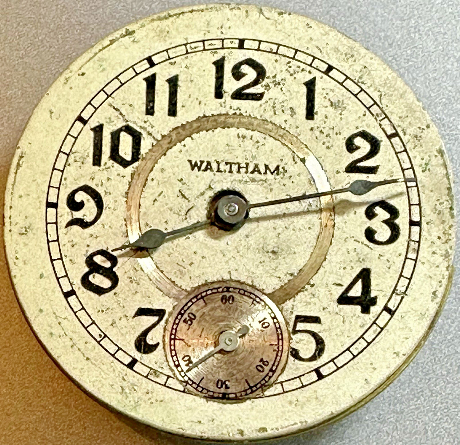 * 1895 0S WALTHAM Grade 60 M 1891 7J HC PS GILT WATCH MOVEMENT To Fix N73