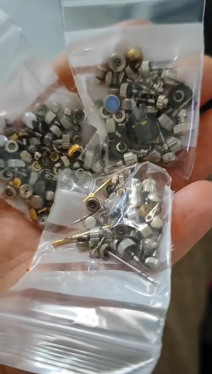 100Pcs Precision Watch Crown Winding Stem Accessories Steampunk Repair Parts
