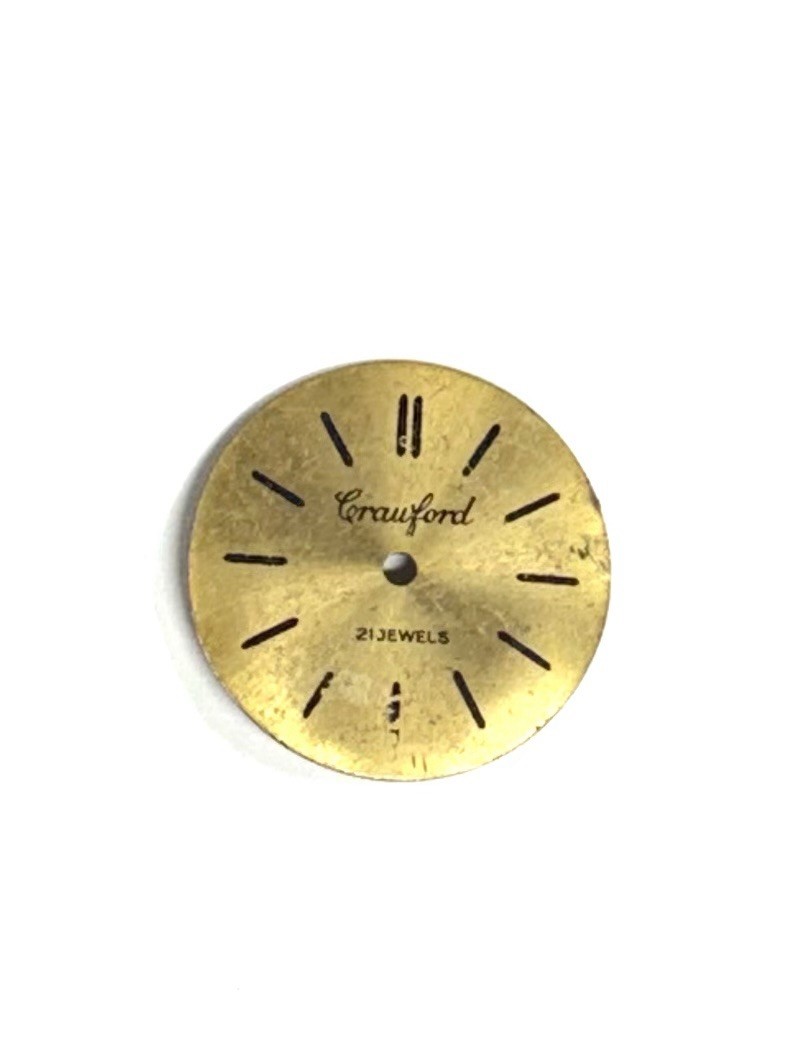 VTG Crawford Watch Dial Co. Swiss Woman’s Watch Face 21 Jewels