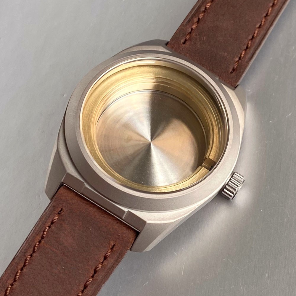 20ATM Diver Titanium 40mm Vintage Military Watch Case Sapphire Fit NH35 PT5000