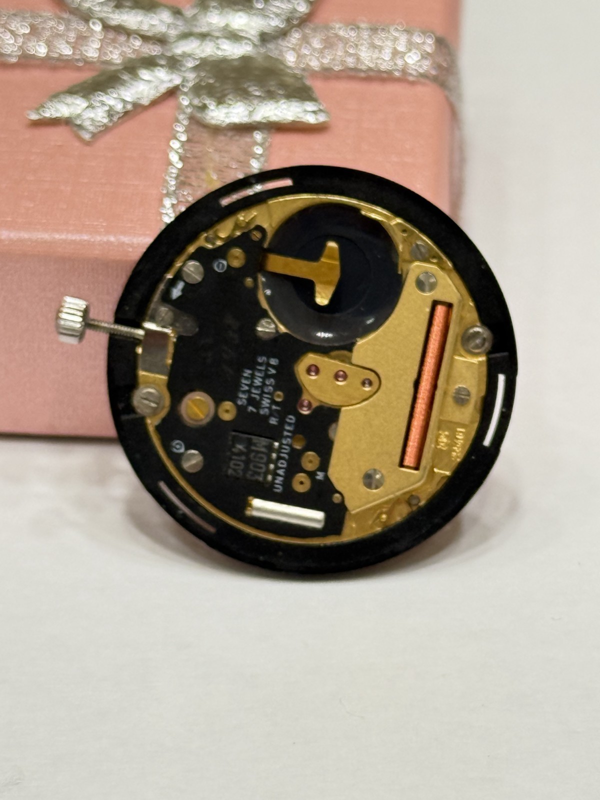 Movement Omega Eta 255.461 Quartz Swiss Made 7 Jewels In Working Condition