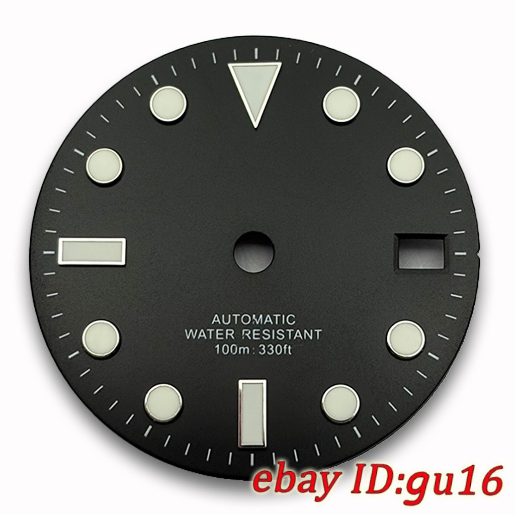 28.5mm Blue-Green Luminous Dial Suitable For NH35 Movement Watch Accessories